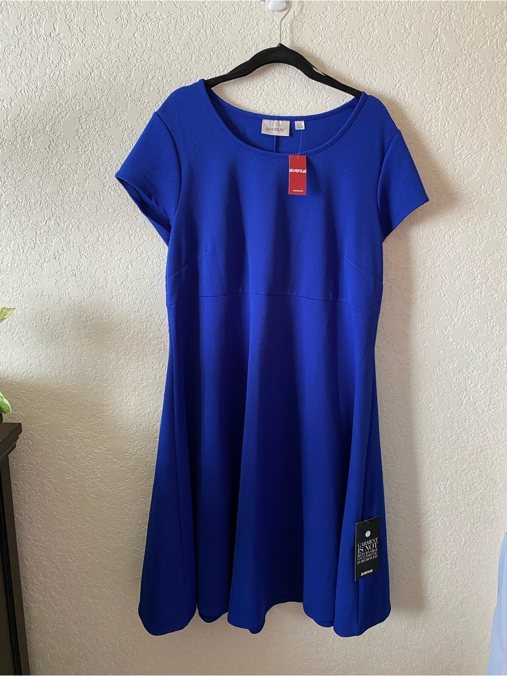 Avenue Cobalt Blue Scoop-Neck Midi Dress Size 18